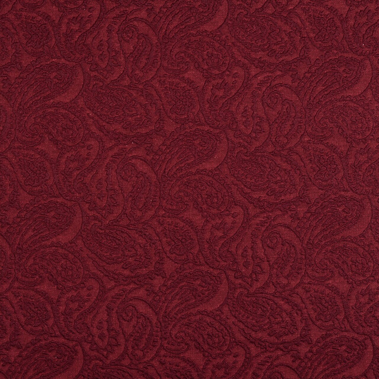 Wine/Paisley - Red & Burgundy Paisley Upholstery Fabric 54 Inches"